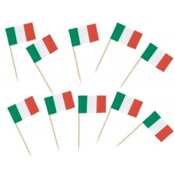 Włochy wykałaczki z flagą pikery